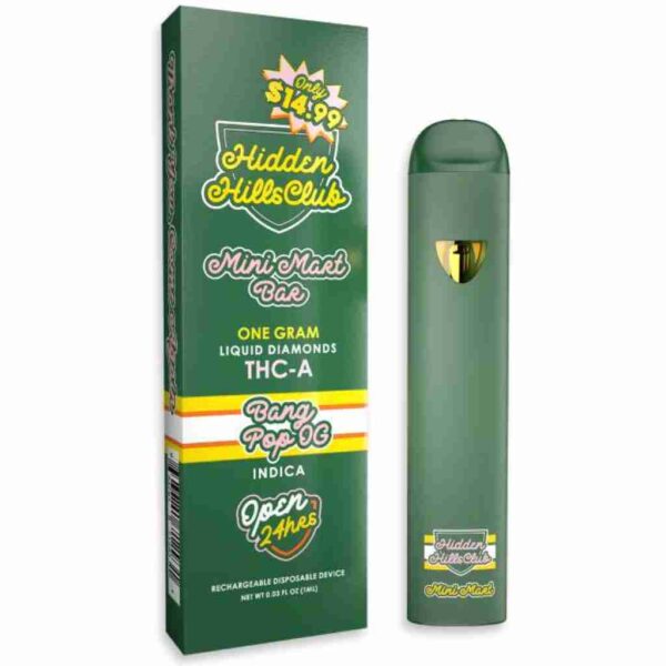 Hidden Hills Mini Mart Bar Liquid Diamonds THCa Disposable Vape 1g
