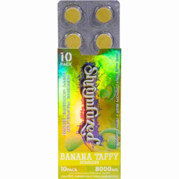 Shrumfuzed Nootropic Mushroom Gummies 10pc -Banana Taffy