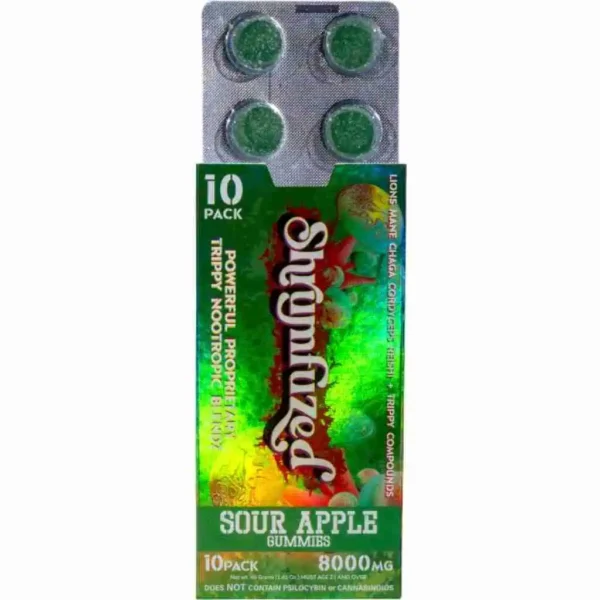 Shrumfuzed Nootropic Mushroom Gummies 10pc - Sour Apple