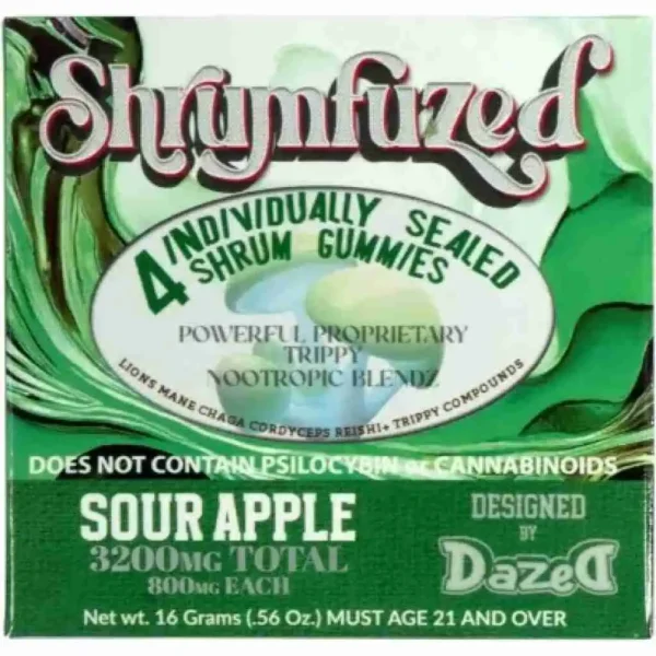 Shrumfuzed Nootropic Mushroom Gummies 4pc - Sour Apple