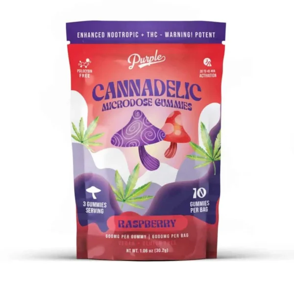 Purple Magic Cannadelics Mushroom Gummies 10pc