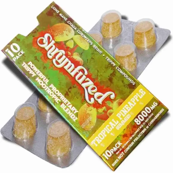 Shrumfuzed Nootropic Mushroom Gummies 10pc - Tropical Pineapple