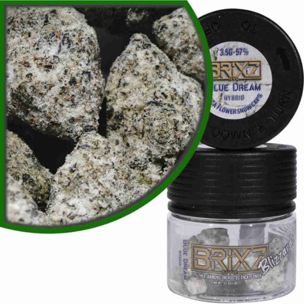 BRIXZ Blizzardz THCa Indoor Flower 3.5g Blue Dream – Hybrid