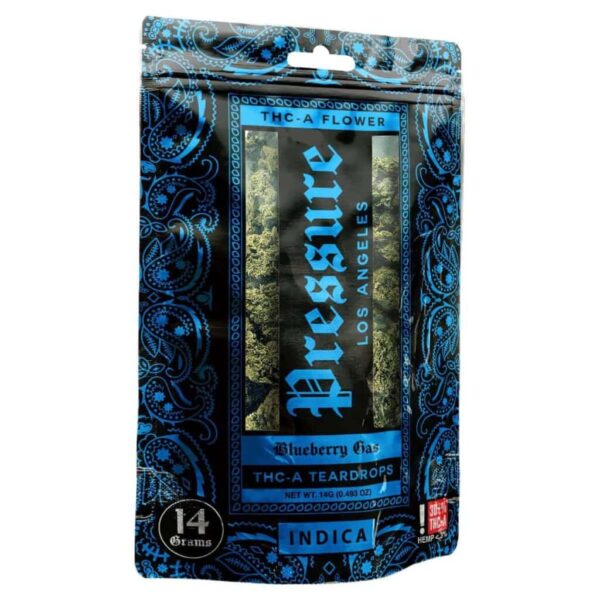 Pressure LA Premium THCa Teardrops Flower Packs 14g Blueberry Gas - Indica