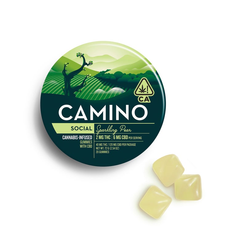 CAMINO 6:2 SPARKLING PEAR SOCIAL 20 PACK GUMMIES