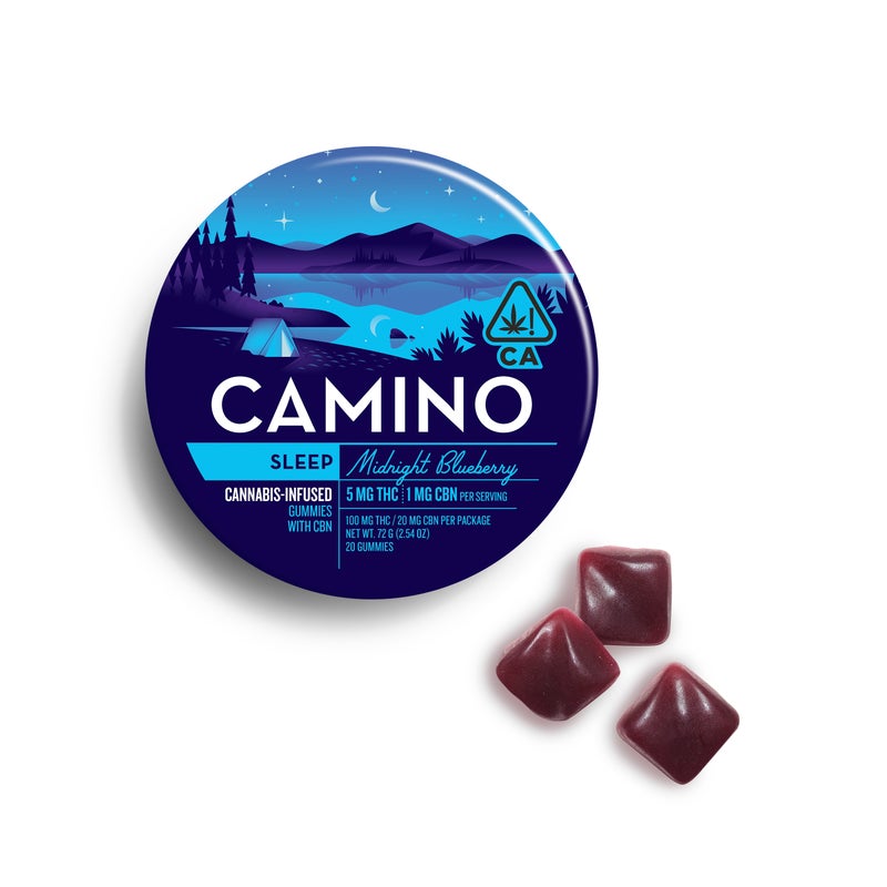 CAMINO MIDNIGHT BLUEBERRY CBN 20 PACK GUMMIES