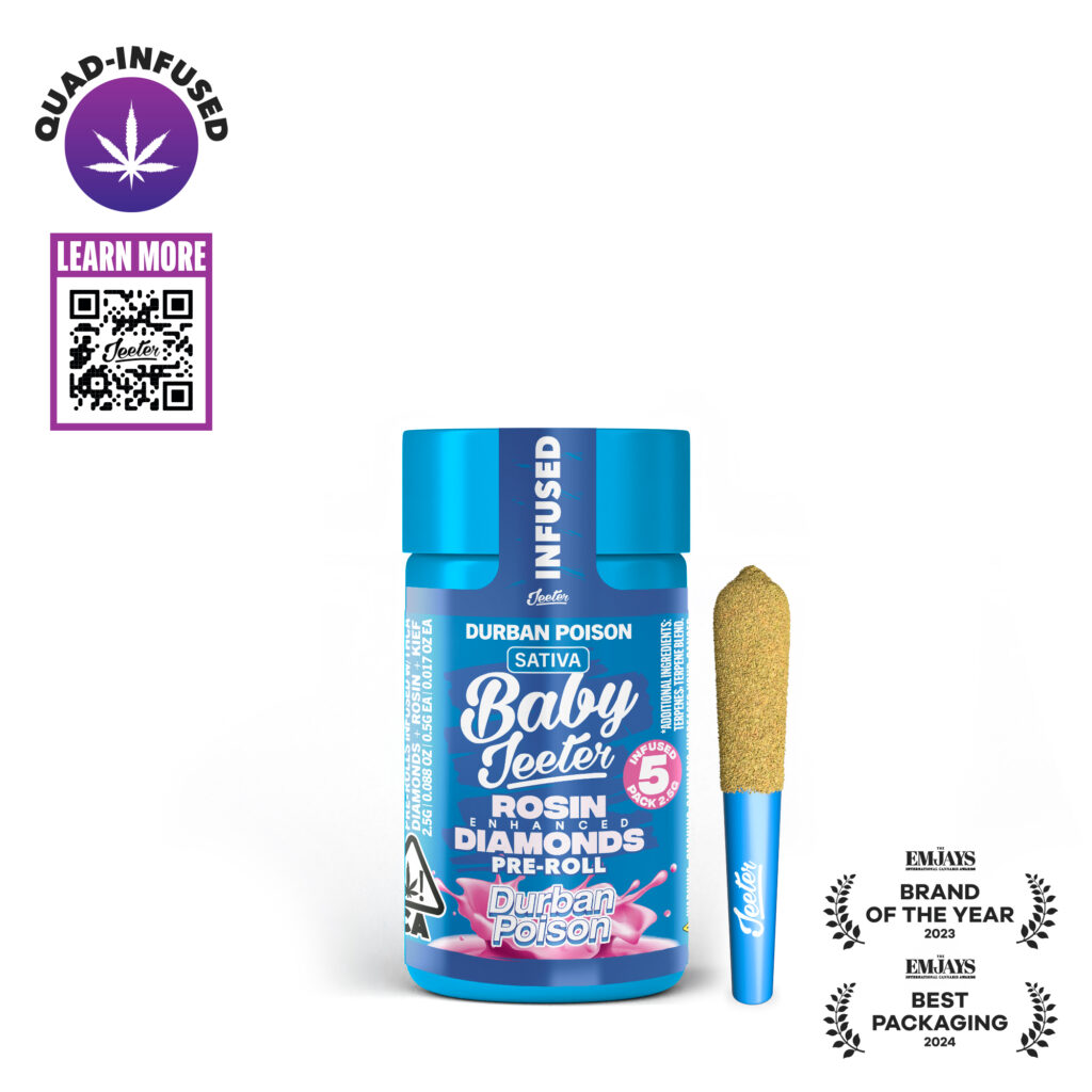 DURBAN POISON BABY JEETER 0.5G INFUSED 5 PACK