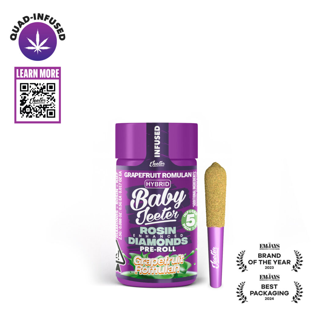 GRAPEFRUIT ROMULAN BABY JEETERS 0.5G INFUSED PREROLLS 5-PACK