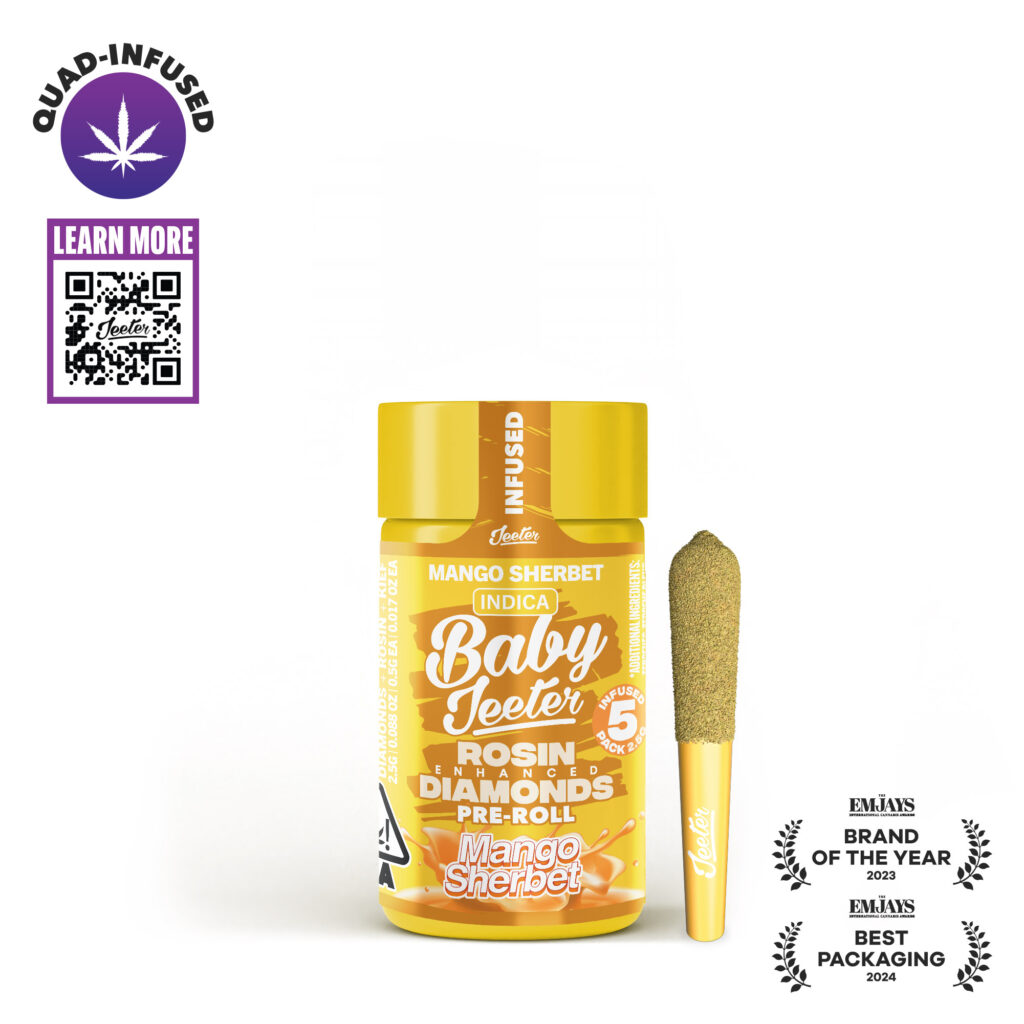MANGO SHERBET BABY JEETER 0.5G INFUSED 5 PACK